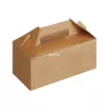 Pudełko z rączką typu Carry 228 x 122 x 97 mm brązowe