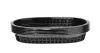 Koszyk do serwowania 275x175x38 mm czarny - 6 sztuk