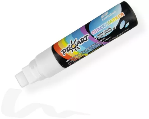Marker kredowy Leviatan PROART, ścięta, 6.5-15mm, 28g, biały