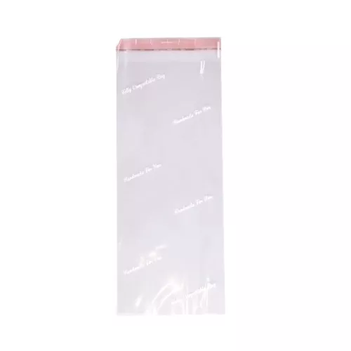 Worki foliowe PLA 13,5x31,5cm z taśmą samoklejącą, kompostowalne
