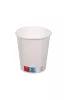 Kubek papierowy 1-warstwowy biały 200ml/9oz śr.80 mm (z logo żółw)