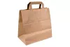 Torba papierowa klockowa 260x160x260 mm brązowa eco/kraft uchwyt płaski