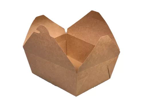 Opakowanie kartonowe Kraft M 165x130x65 mm (1150/1400 ml) foliowane PE