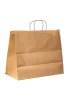 Torba papierowa klockowa 400x200x310 mm brązowa eco/kraft uchwyt skręcany