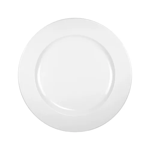 Talerz płaski 21cm ARES, porcelanowy, biały