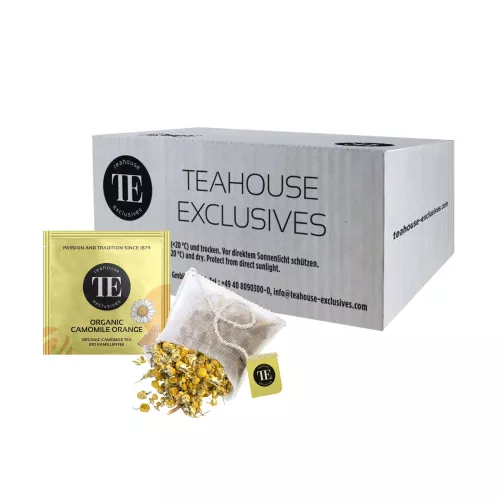 Herbata ORGANIC CAMOMILE ORANGE 2,5g : Rumianek z Subtelną Nutą Pomarańczy - Teahouse Exclusives