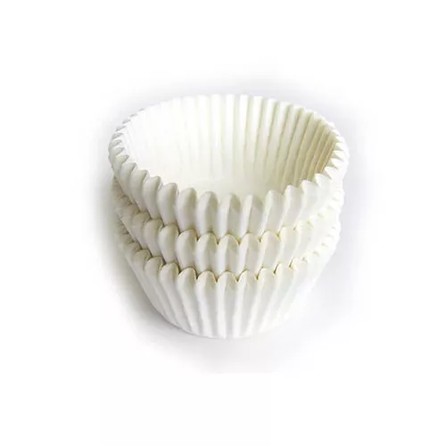 Papilotka okrągła 23x16,5mm papierowa, biała