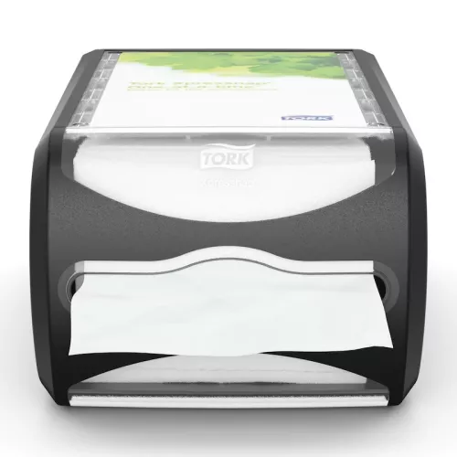 Dozownik do serwetek w składce N4 Tork Xpressnap® na ladę, czarny