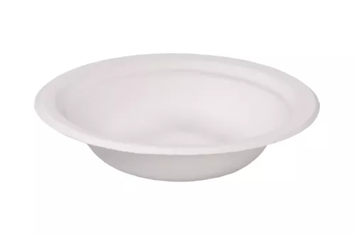 Miska 400 ml z pulpy z trzciny cukrowej 'Chinet' biała okrągła