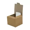 PUDEŁKO PAPIEROWE Z OKIENKIEM KRAFT 97X92X71 MM A25 (400)