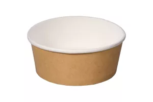 Wieczko PET do poj. sałatkowego kraft 500/750ml śr 149 mm