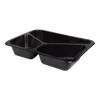 Pojemnik obiadowy 3-dzielny PP LITE 227x178x40 mm czarny
