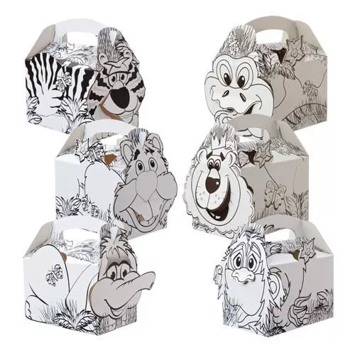 Pudełko JUNGLE LION 152x100x102mm do kolorowania