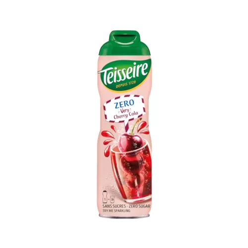 Syrop Teisseire Kids - VERY-CHERRY-COLA BEZ CUKRU 0,6L bidon stalowy
