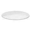 Blat okrągły kamienny śr.70 cm biały