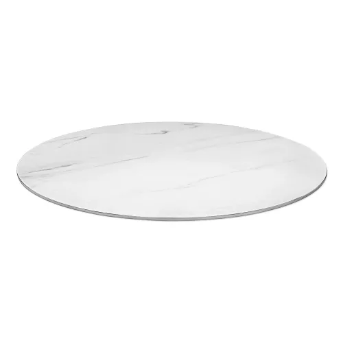 Blat okrągły kamienny śr.70 cm biały
