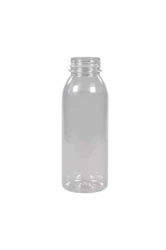 Butelka plastikowa rPET okrągła gładka 330ml, śr. 3/38