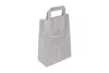 Torba papierowa klockowa biała uchwyt płaski 200x100x280mm