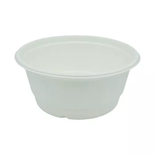 Miska DIAMOND 850ml z pulpy z trzciny cukrowej, biała śr.165mm