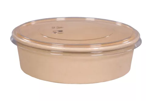Pojemnik sałatkowy papierowy BAMBUS 900 ml śr. 184 mm