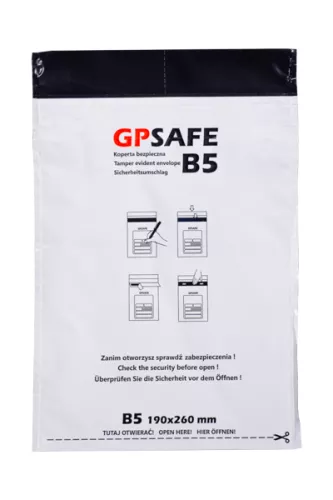 Koperty bezpieczne B5, białe