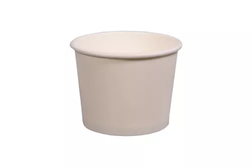Pojemnik papierowy na lody 12oz/300ml ICE CREAM biały