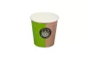 Kubek papierowy 1-warstwowy 'coffee to go' 100ml śr.62 mm (z logo żółw)