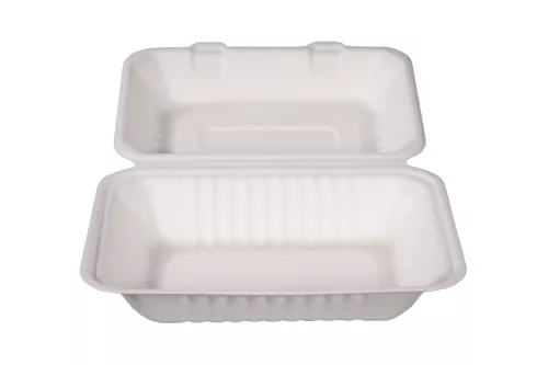 Menubox połówka z pulpy trzcinowej 230x155x45/80 mm