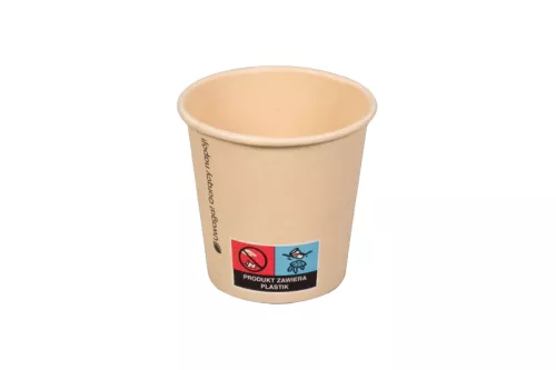 Kubek papierowy z bambusa 100 ml/ 04 oz śr. 62 mm, 1-warstwowy