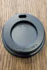 TRAVEL LID HUHTAMAKI BLACK 4 OZ  A100 (1000) CNV