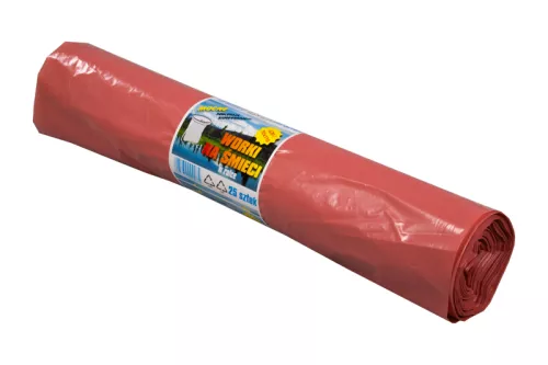 Worek na śmieci 120l czerwony
