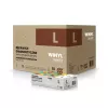 Rękawice winylowe bezpudrowe - L - białe