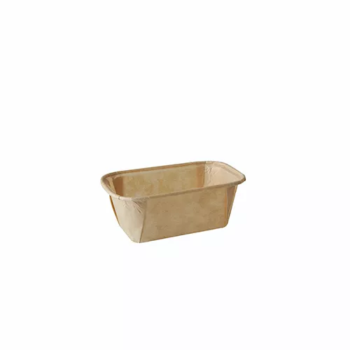 Formy do pieczenia eko 167 ml 6,5x11x4 cm prostokątne, brązowe