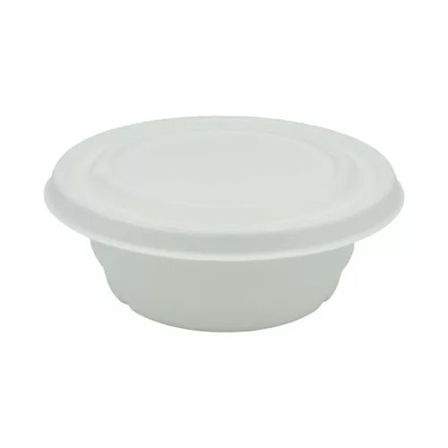 Miska DIAMOND 700ml z pulpy z trzciny cukrowej, biała śr.165mm