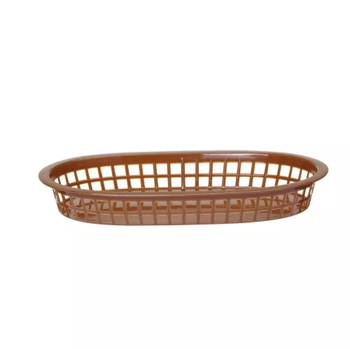 Koszyk do serwowania 275x175x38 mm brązowy - 6 sztuk