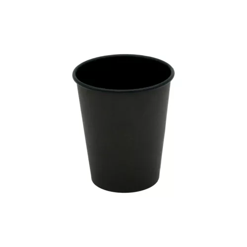 Kubek papierowy 100% czarny 200 ml/ 08 oz śr. 80 mm, 1-warstwowy BLACK