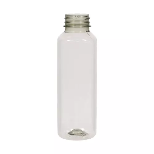 Butelka plastikowa 100% rPET 400 ml śr. 2/38 mm, kwadratowa gładka light