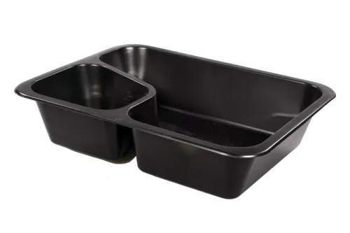 Pojemnik obiadowy COLT czarny 227x178x50 mm LITE do zgrzewu