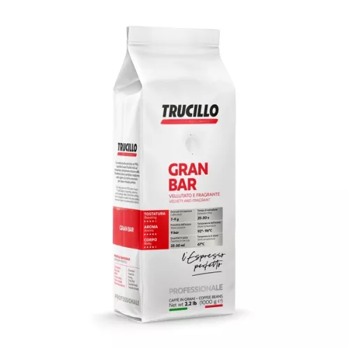 Kawa ziarnista 80% Arabica i 20% Robusta GRAN BAR TRUCILLO o pełnym smaku z nutami czekolady i orzec