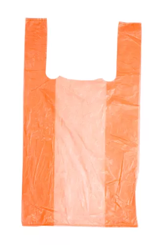 Reklamówka zrywka / Torba foliowa pomarańczowa 28x50cm 12my