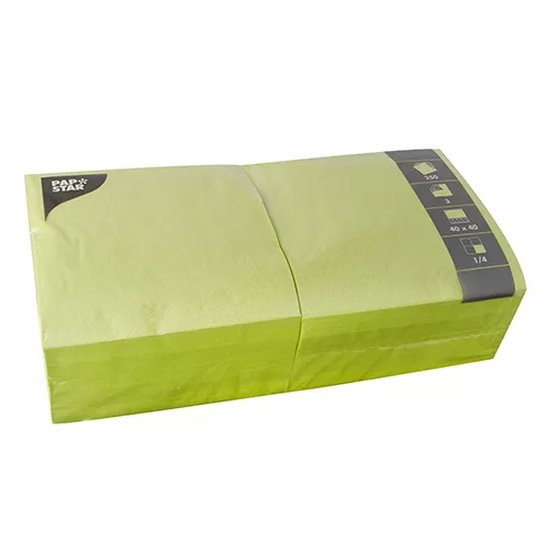 Serwetka limonka 3w 40x40cm w składce 1/4