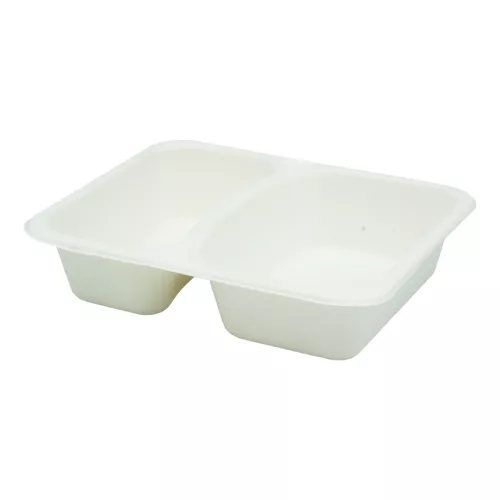 Pojemnik z pulpy trzcinowej 227x178x50 2-dzielny do zgrzewu