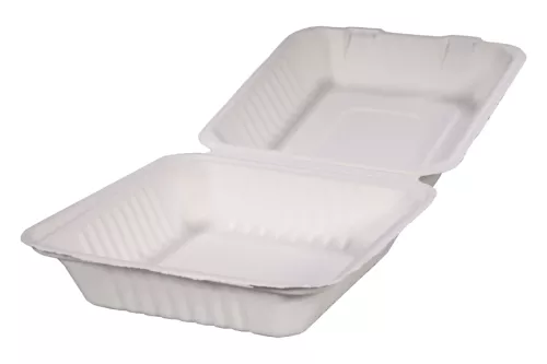 Menubox 1-dzielny z trzciny cukrowej 220x220x80 mm