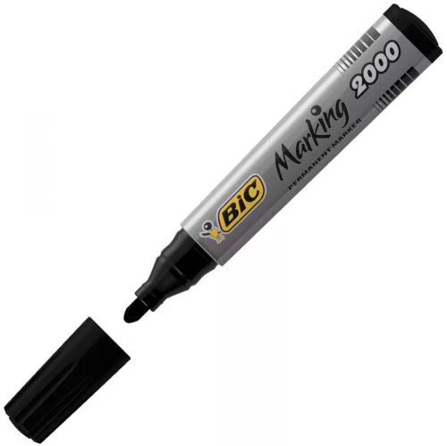 Marker permanentny Bic 2000, okrągła, 4.95mm, czarny
