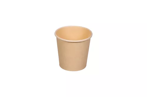 Kubek BIO papier z bambusa + PLA kompostowalny 100 ml śr. 62 mm