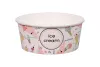 Pojemnik papierowy na lody i desery 350ml niski – wzór ice cream