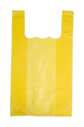 Reklamówka zrywka / Torba foliowa żółta 28x50cm 12my
