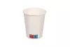 Kubek papierowy 1-warstwowy biały 250ml śr. 80 mm (z logo żółw)