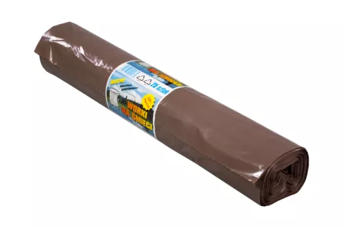Worek na śmieci 120l brązowy
