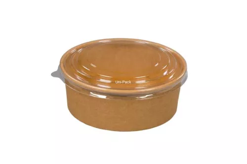 Pojemnik sałatkowy papierowy KRAFT 1100 ml śr. 166 mm